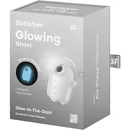 Вакуумний стимулятор Satisfyer Glowing Ghost White - мініатюра 7