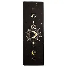 Килимок для йоги EasyFit BlackMoon (замша-каучук) чорний