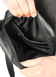 Чоловіча сумка месенджер Sambag Makros чорна 23 × 19 × 7 см (70278001m) - мініатюра 8