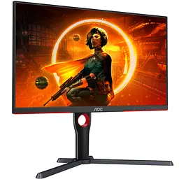 TFT 27" AOC Q27G3XMN/BK, MiniLED QHD IPS, 180Hz, 1ms, 2xHDMI, DP, HAS, Pivot, чорно-червоний - мініатюра 2