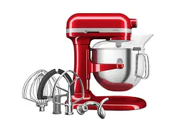Кухонна машина KitchenAid Artisan 5KSM70SHXECA з відкидним блоком 6.6 л червона