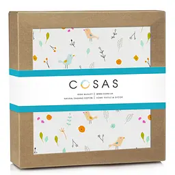 Пелюшка багаторазова Cosas непромокаюча Mint Songbirds 100x140 см, м'ятна