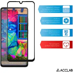 Скло захисне ACCLAB Full Glue Samsung A25 5G Black (1283126573965) - мініатюра 5