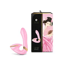 Вагінально-кліторальний вібратор Shunga Soyo Light Pink - мініатюра 6