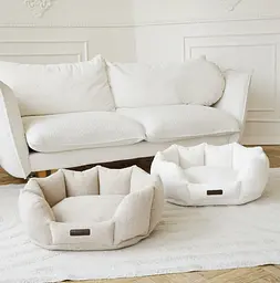 Лежак ортопедичний для собак "Shell Teddy" тауп XS(50*55см) - мініатюра 3