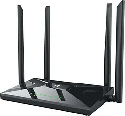 Роутер Netis NC65 AC1200, Wi-Fi 802.11b/g/n/a/ac, до 300/867 Mb/s, 2.4GHz/5GHz, 1 LAN 10/100/1000 Mb/s, RJ45 10/100/1000 Mb/s (FE), 4 зовнішні незнімні антени - мініатюра 2