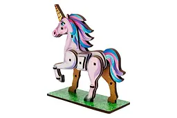 Конструктор 3D Puz-00970, дерев'яний "Turbo Unicorn" PuzzleOk - мініатюра 2
