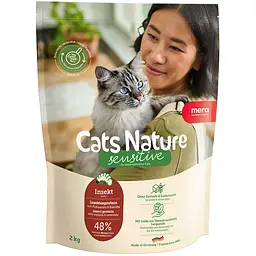 Сухий корм Mera Cats Nature Sensitive Insekt (Insekt) з комахами для котів із чутливим травленням 2 кг