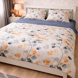 Комплект постільної білизни LoveYouHome Євро 200х215 Бязь Gold Мелодія Мультиколір (7385)