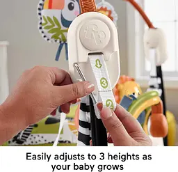 Дитячий ігровий центр Fisher-Price Jumperoo з підсвічуванням та звуком / Розвиваючий ігровий джемпер Бежевий - мініатюра 4