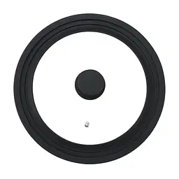 Кришка універсальна скляна з силіконовим обідком Bergner Univer 24-26-28 см (BG-2709) - мініатюра 2