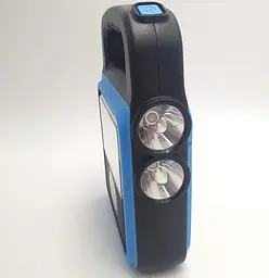Акумуляторний LED ліхтар прожектор із сонячною панеллю та бокова COB лампа USB вихід HiShin HS-8020D