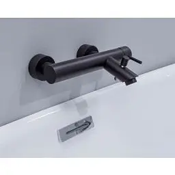 Змішувач для ванни Paffoni Light із регульованим душовим гарнітуром black matt LIG023NO, Чорний матовий - мініатюра 11