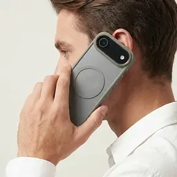 Чехол Apple iPhone 17 Air, Unit MagSafe, серый, прозрачный, магсейф, противоударный, магнитный, панель-накладка с поддержкой MagSafe, с поддержкой беспроводной зарядки, TPU+PC, защита всего корпуса, ударопрочный, ArmorStandart (ARM86309) - мініатюра 5