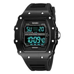 Чоловічий наручний годинник 2296MTBKBK Matte Black Skmei acs0030043 - мініатюра 2