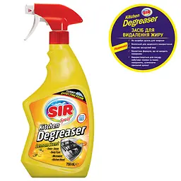 Спрей Sir Kitchen Degreaser для видалення жиру лимон 750 мл (152.SR.007.06) - мініатюра 2