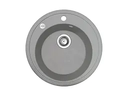Кухонна мийка Adamant Sun Ø510x200 світло-сірий 000000572, Сірий