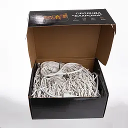 Новорічна гірлянда вулична Garlando 36MWW Бахрома 36 м 600 LED білий провід Біле сяйво - мініатюра 5