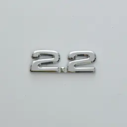 Емблема напис 2.2 скотч 66 x 25 мм
