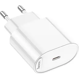 Мережевий зарядний пристрій Hoco C109A USB-C 20w White (6942007656658) [162329] - мініатюра 6