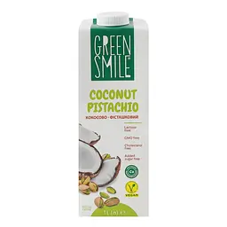 Напій Green Smile 4.3% рисово-кокосовий-фісташковий ультрапастеризований збагачений кальцієм 1 л