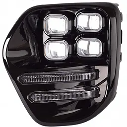LED Протитуманні фари для Kia Sportage 2016-2018 2DRL з проводкою Комплект (KA-166-LED-2) - мініатюра 3