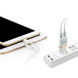 Мережний адаптер Awei C-930 5V, 2.1A, 2 USB - мініатюра 3