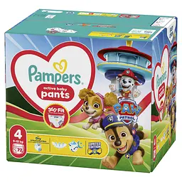 Набір підгузки-трусики Pampers Active Baby Pants Щенячий патруль Розмір 4 (9-15 кг) 72 шт. - мініатюра 2