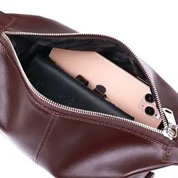Шкіряна косметичка SHVIGEL 17х11х11 см acs0025787 - мініатюра 4