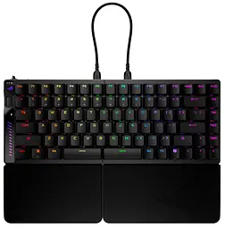 Клавіатура ASUS ROG Falcata Split 83key Magnetic Switch USB-A/WL/BT EN RGB Black (90MP043H-BKUA20) - мініатюра 2
