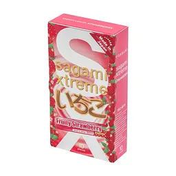 Презервативи Sagami Xtreme Fruity Strawberry З ароматом полуниці 10 шт. (4974234811854)