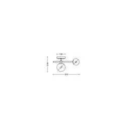 Стельовий світильник SV0022-2P BK+GD - мініатюра 2