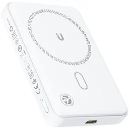 Універсальна мобільна батарея Acefast Magnetic Wireless 10000mAh 20W PD, QC 3.0, QI 15W, ультра тонкий, M26 Білий - мініатюра 2