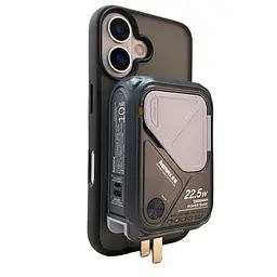 Павербанк-адаптер Remax RPP-116 з вилкою та кабелем / 10000 мАг / 22.5 Вт / USB-C,USB-A,Lightning,MagSafe / PD+QC / Чорний - мініатюра 5