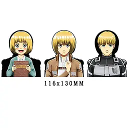 Голографічна наклейка Атака Титанів Армін Арлерт Attack on Titan Armin Arlert 11 х 13 см