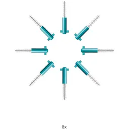 Набір змінних насадок Curaprox Prime Refill 0.6 мм без тримача 8 шт. - мініатюра 4