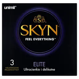 Ультратонкі презервативи Unimil Skyn Elite безлатексні 3 шт. - мініатюра 3