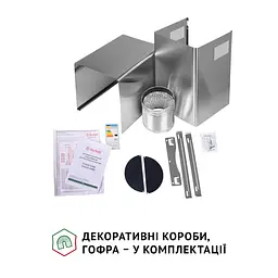 Витяжка декоративна зі склом PERFELLI GRASSI 6HMX INOX - мініатюра 10