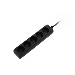 Мережевий подовжувач 2E 5XCEE7/17, 1.5м, black (2E-U0510M1.5BK) - мініатюра 3