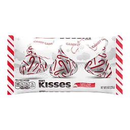 Конфеты HERSHEY'S KISSES Holiday Candy Cane Christmas Chocolate Mint 226g