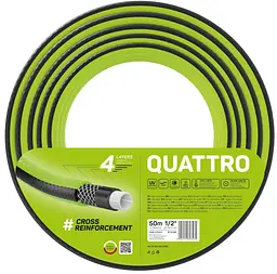 Шланг садовий QUATTRO 1/2' 50м 4 шари до 20бар -10…+50°C Cellfast sad0001917