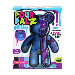 Pour Palz Набір для творчості Флюїд Арт - Ведмедик "Магія неону" S4 Neon ToyMonster Art.GS-G25023