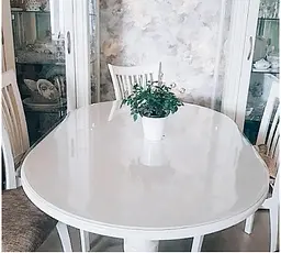 Силіконова скатертина на стіл Soft Glass М'яке скло 1.3х1.0 м (товщина 1.5мм) - мініатюра 5