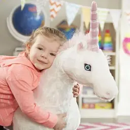 М'яка іграшка Melissa&Doug Великий плюшевий єдиноріг Джамбо (MD18801) - мініатюра 4