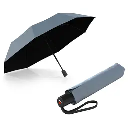 Парасоля Knirps A.200 Medium Duomatic Fog Black HeatShield автомат, складана (Kn95-7201-88082)