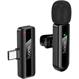 Мікрофонна радіосистема Hoco L20 USB-C Black (6942007655491) [158602] - мініатюра 2