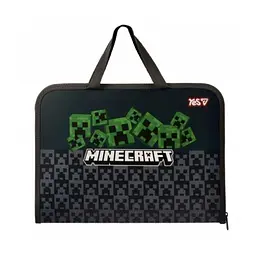 Папка-портфель Yes FC на блискавці з тканинними ручками "Minecraft.Creepers"