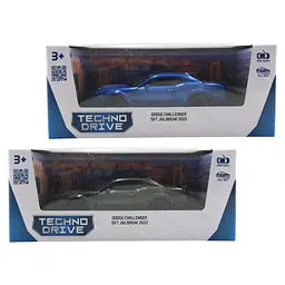 Автомодель TechnoDrive Dodge Challenger SRT Jailbreak 2022 синій, зелений (250949) - мініатюра 5