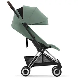 Коляска Cybex Coya Chrome Dark Brown Leaf Green  (522004425) - мініатюра 4