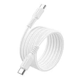 Кабель BOROFONE BX116 Certain 60W передача данных cable C to C Белый - миниатюра 3
